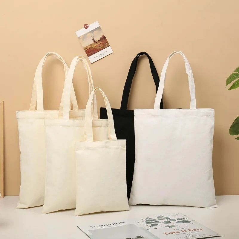 Wholesale Canvas Bag Custom Logo Organic Cotton Shopping Gift Bag