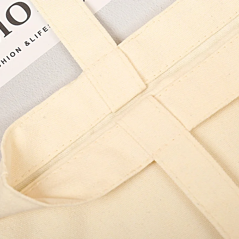 Wholesale Canvas Bag Custom Logo Organic Cotton Shopping Gift Bag