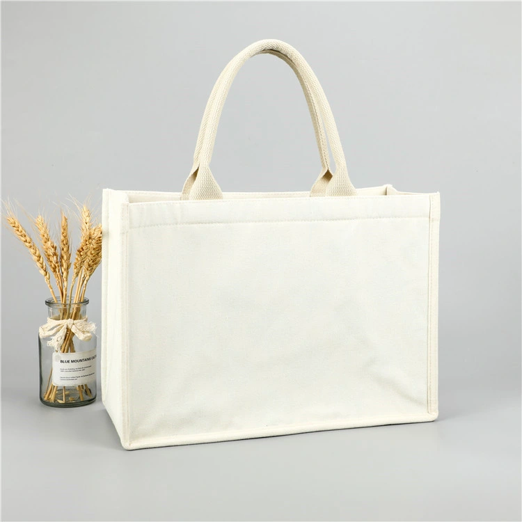 Wholesale Canvas Bags Cotton Fabric with Printed Logo Blank Tote Bags