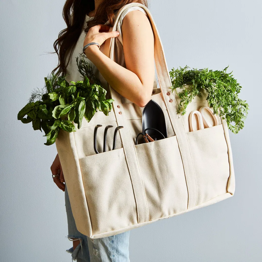 Wholesale Canvas Bags for Supermarkets Bag for Food Bag with Vegetables