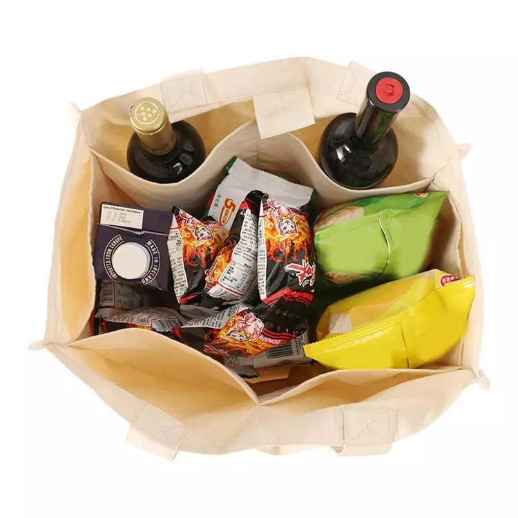 Wholesale Canvas Bags for Supermarkets Bag for Food Bag with Vegetables