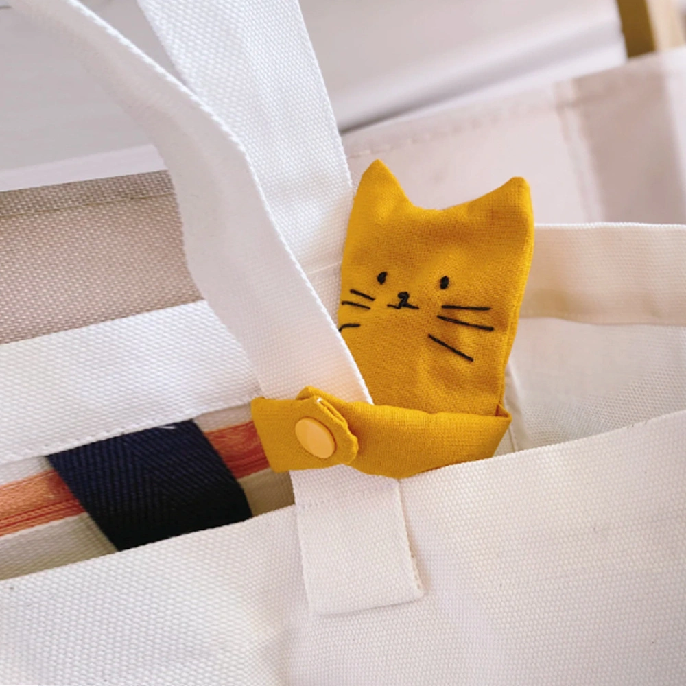 Wholesale Cartoon Cute Cat Key Bag Canvas Oxford Cloth Headphone Bag Mini Change Bag Car Key Storage