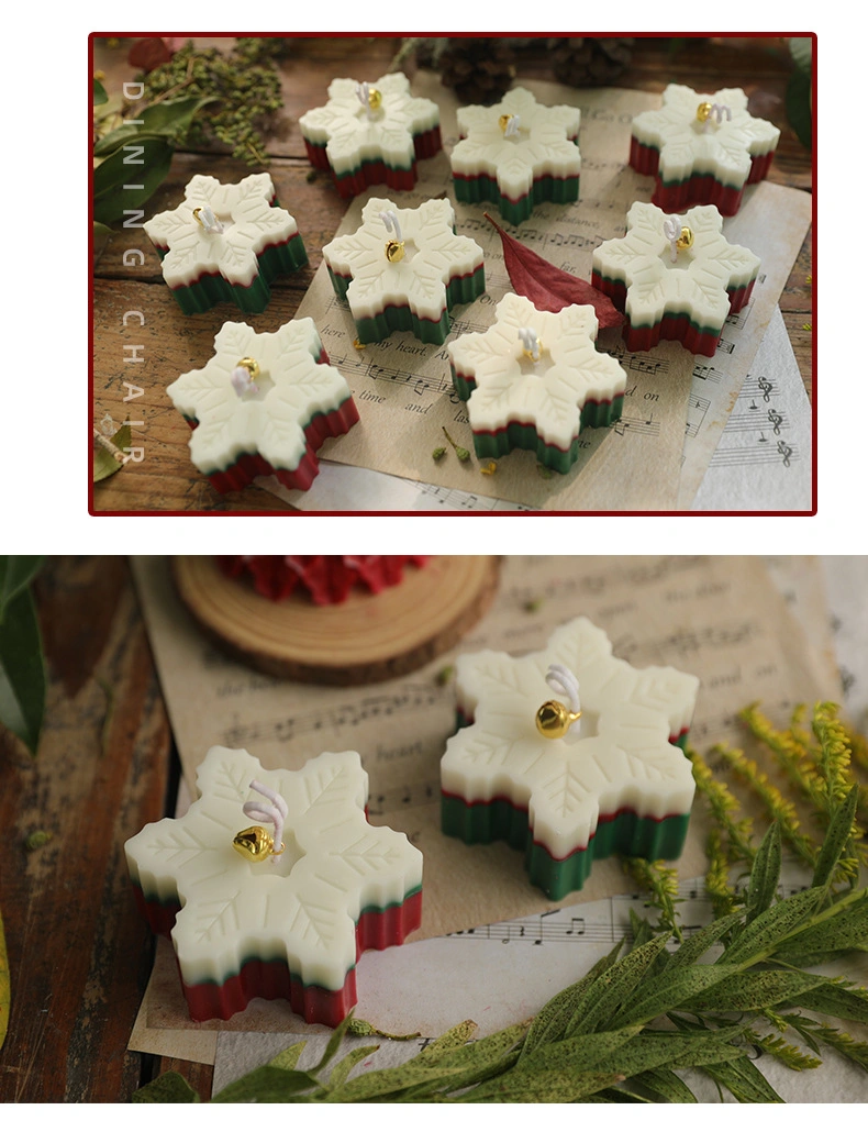 Wholesale Christmas Aromatherapy Candle Christmas Snowflake Candles