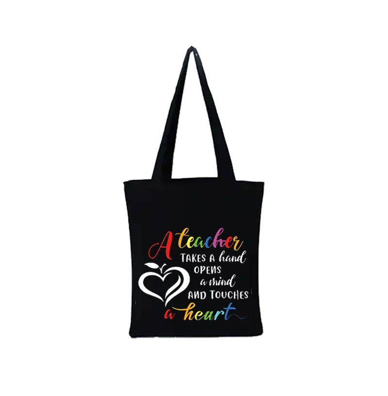 Wholesale Custom Black Canvastote Bag Canvas Shopping Shoulder Tote Bag