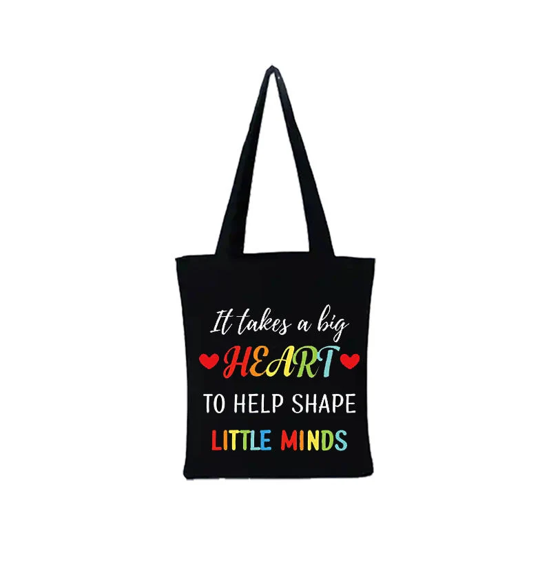 Wholesale Custom Black Canvastote Bag Canvas Shopping Shoulder Tote Bag