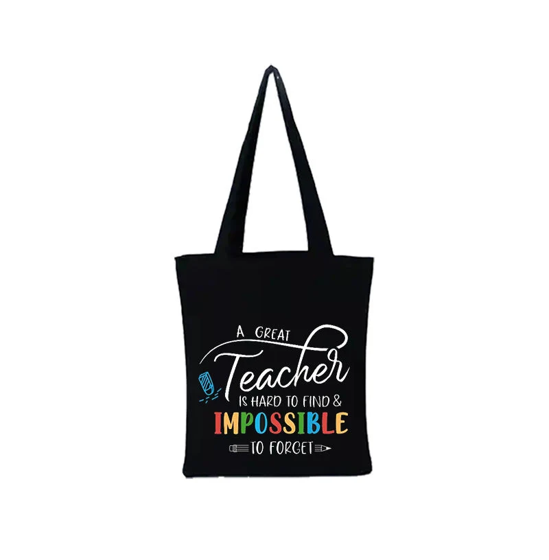 Wholesale Custom Black Canvastote Bag Canvas Shopping Shoulder Tote Bag