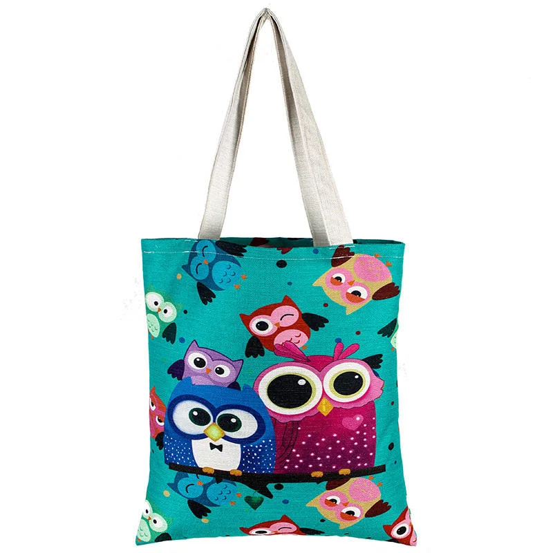 Wholesale Custom Canvas Anime Embroidered Tote Bag Canvas Fabric Tote Bags