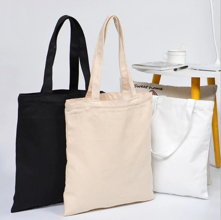 Wholesale Custom Canvas Tote Bag Shopping Tote Bag Cheap Canvas Zipper Bag
