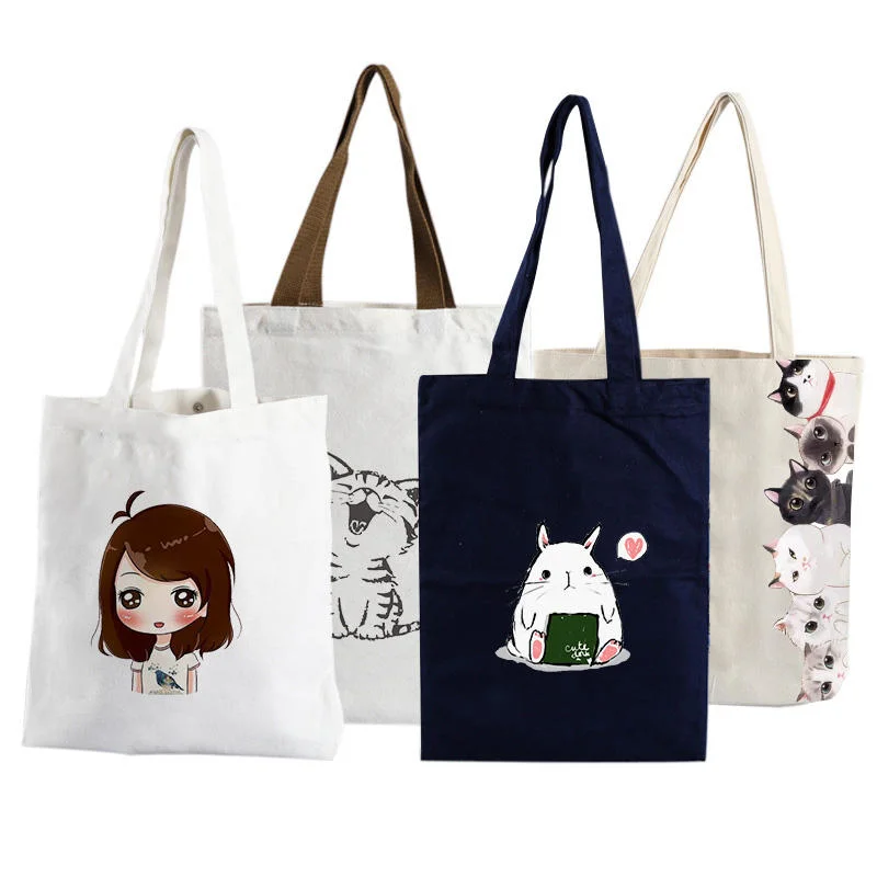 Wholesale Custom Canvas Tote Bag Shopping Tote Bag Cheap Canvas Zipper Bag