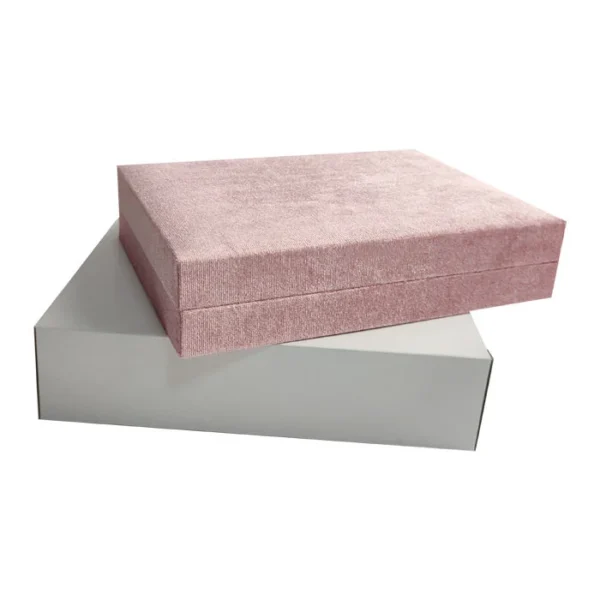 Wholesale Custom Gold Foil Stampimg Logo Luxury Wood Velvet Displaying Jewelry Box - Image 4