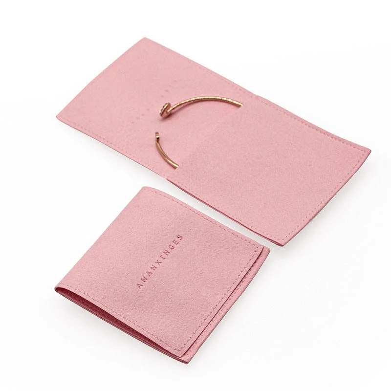 Wholesale Custom Logo Jewellery Drawstring Bag Pouch Multifunction Suede Microfiber Jewelry Bag Packaging Jewelry Pouch