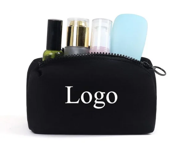 Wholesale Custom Logo Portable Eco Neoprene Pouch Makeup Cosmetic Bag - Image 3