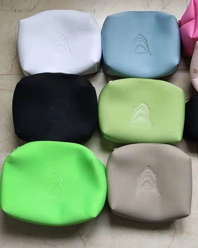 Wholesale Custom Logo Portable Eco Neoprene Pouch Makeup Cosmetic Bag