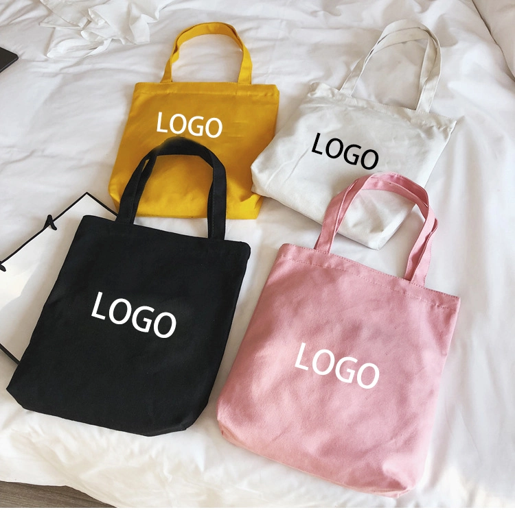 Wholesale Custom New Style Large Plain Cotton Canvas Tote Shopping Bag with Logo
