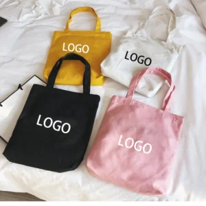 Wholesale Custom New Style Large Plain Cotton Canvas Tote Shopping Bag with Logo - Image 6