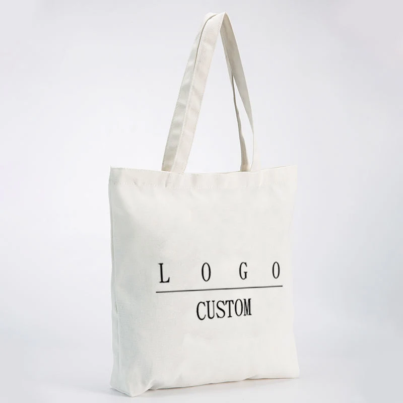 Wholesale Custom Print Logo Cheap Eco Friendly Shopping Grocery Canvas Bags Canvas Tote Bag