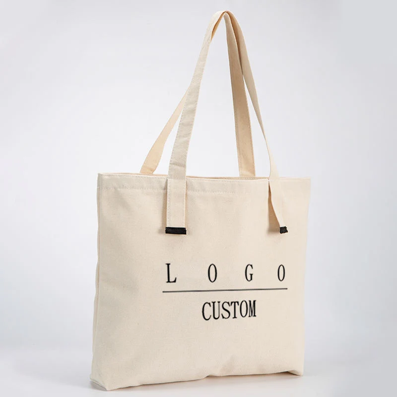 Wholesale Custom Print Logo Cheap Eco Friendly Shopping Grocery Canvas Bags Canvas Tote Bag