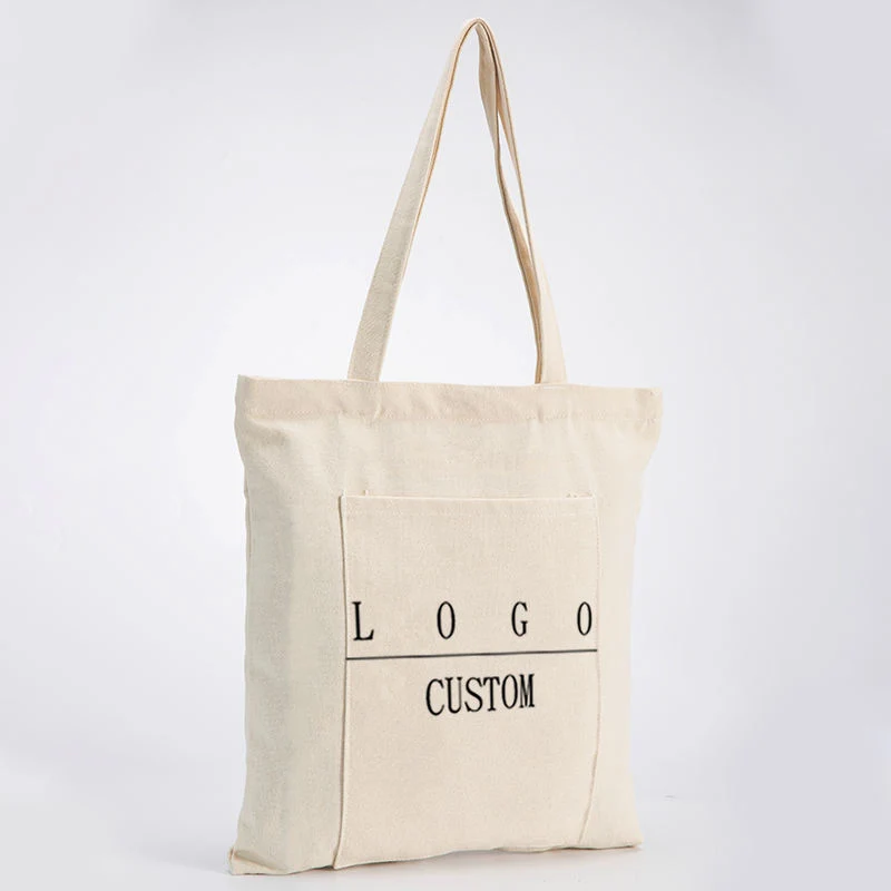 Wholesale Custom Print Logo Cheap Eco Friendly Shopping Grocery Canvas Bags Canvas Tote Bag