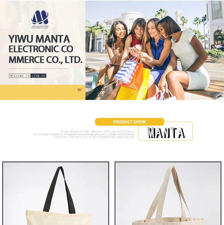 Wholesale Custom Print Logo Cheap Shopping Grocery Canvas Bag Canvas Tote