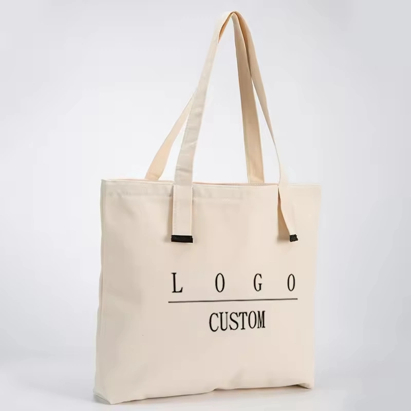 Wholesale Custom Print Logo Cheap Shopping Grocery Canvas Bag Canvas Tote