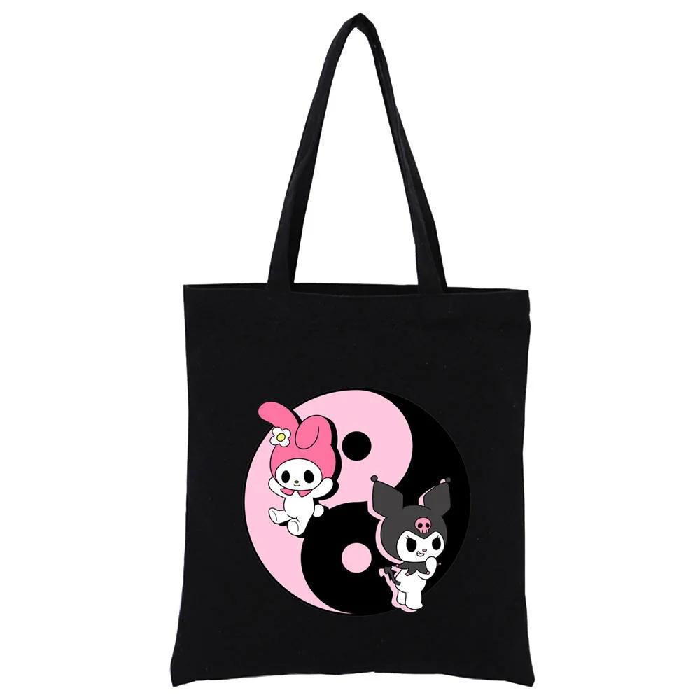 Wholesale Custom Printed Anime Cartoon Eco Recycled Blank Shopping Bag Cotton Canvas Tote Bag with Logo