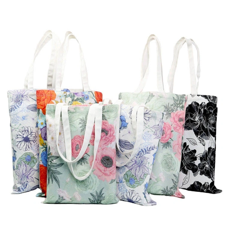 Wholesale Custom Printed Gift Organic Canvas Tote Shopping Cotton Bag