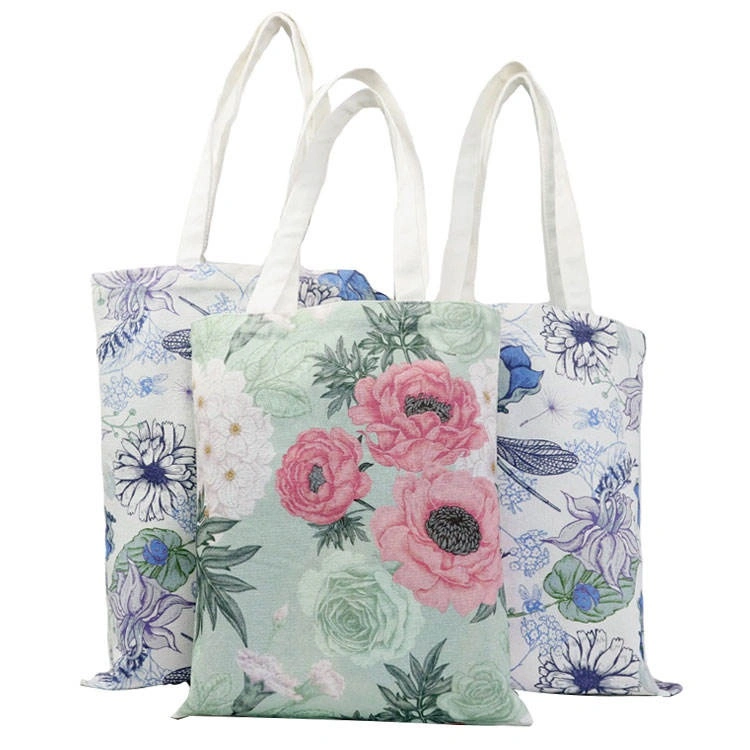 Wholesale Custom Printed Gift Organic Canvas Tote Shopping Cotton Bag