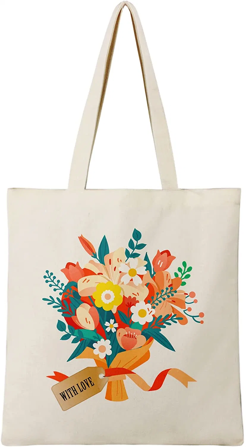 Wholesale Custom Reusable Shopping Bags Grocery Bag for Groceries Foldable Washable Canvas Fabric Tote Bags - Image 3