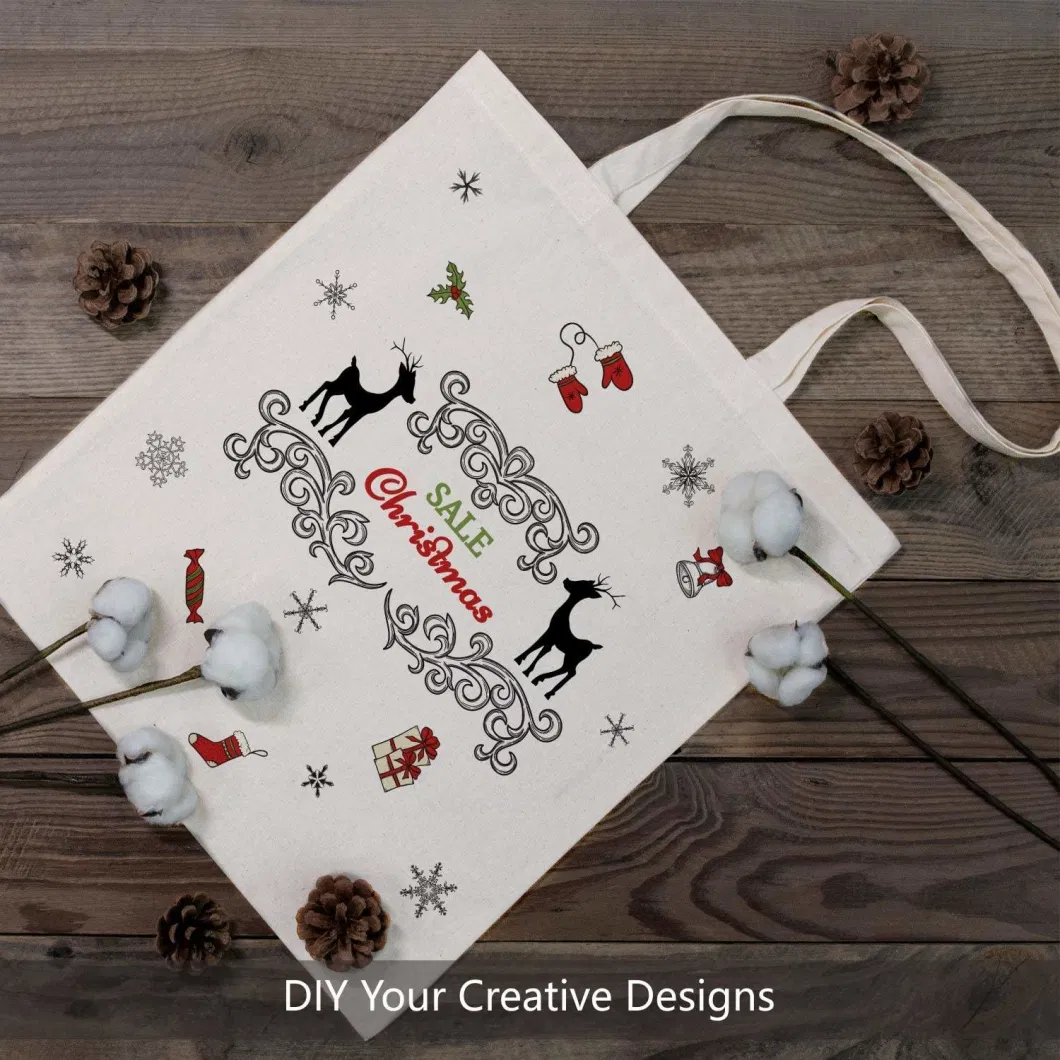Wholesale Custom Reusable Shopping Bags Grocery Bag for Groceries Foldable Washable Canvas Fabric Tote Bags