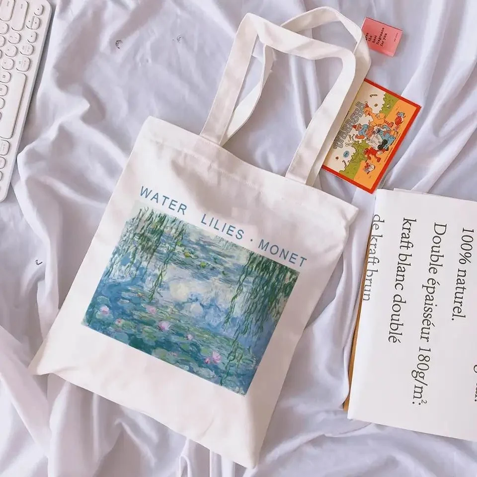 Wholesale Design Reusable and Custom Printed Tote Canvas Bag Tote Bag - Image 3