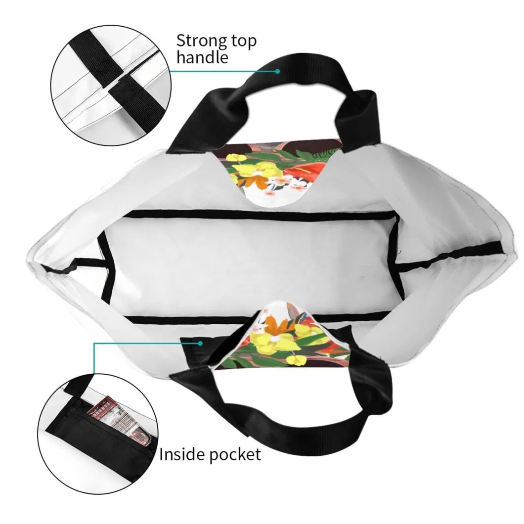 Wholesale Factory Happy Face Reusable Tote Bag Shopping Bag Accept Customized Logo Customise