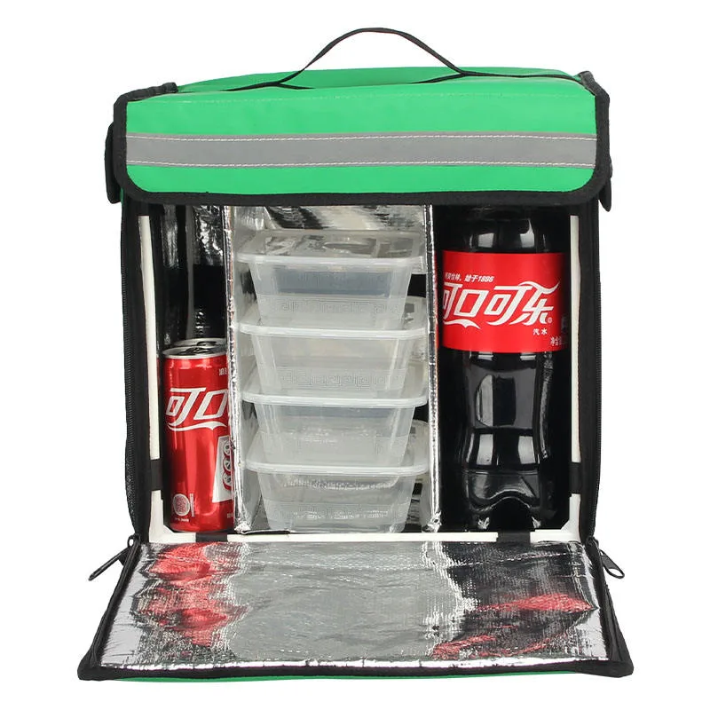 Wholesale Factory Keeping Food Hot Insulated Thermal Food Delivery Bag Grab Backpack Sports Carton Box Customized