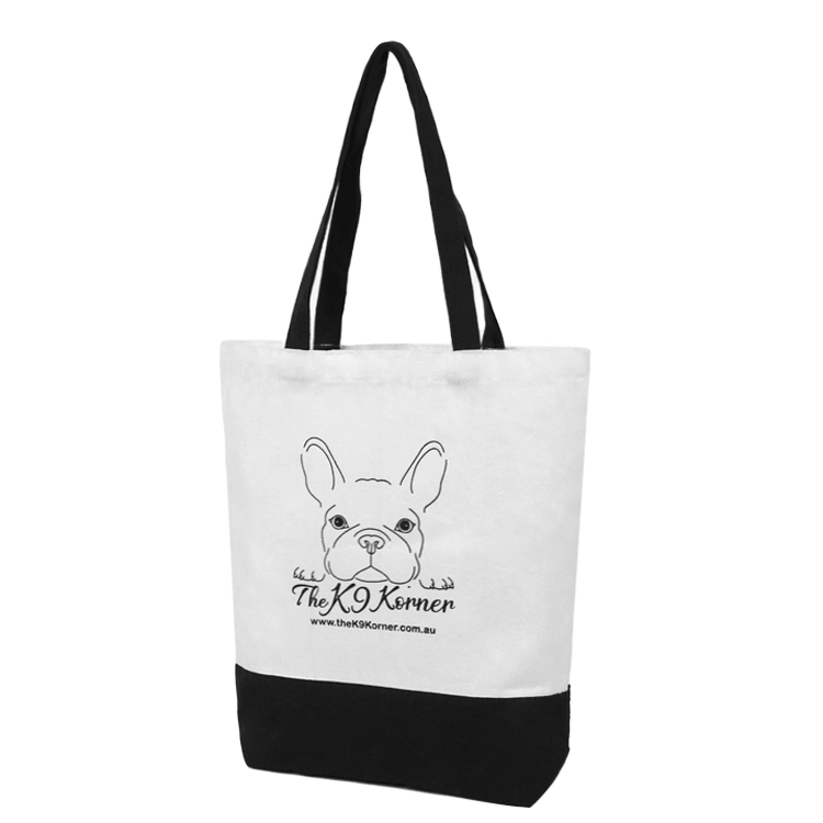 Wholesale Fashion Canvas Cotton Tote Bag Fabric Shopping Bag Custom Cute Logo Printed - Image 4