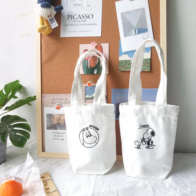 Wholesale Fashion Canvas Tote Bag Custom Printed Logo Personalized Cute Canvas Storage Bags