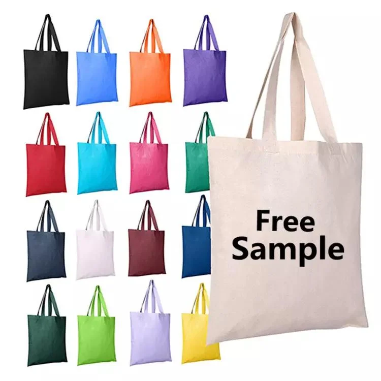 Wholesale Fashion Cotton Canvas Shoulder Tote Bag with Custom Logo Shopping Bag Canvas Bags