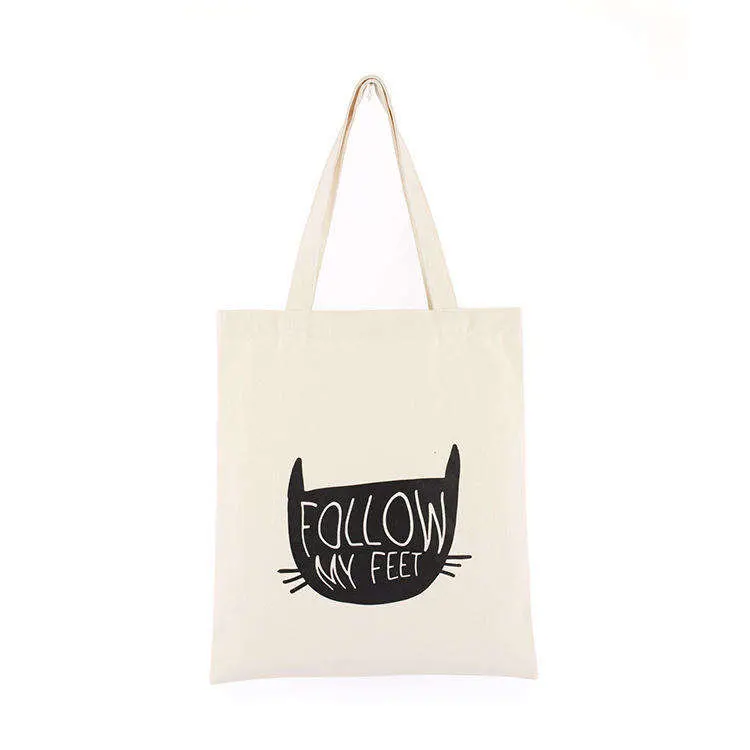 Wholesale Fashion Cotton Canvas Shoulder Tote Bag with Custom Logo Shopping Bag Canvas Bags