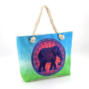 Wholesale Fashion Eco-Friendly Woman′s Cotton Canvas Beach Bag with Custom Logo Printed - Image 6