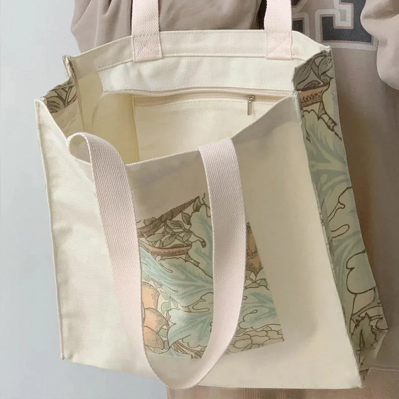 Wholesale Fashion Shopping Tote Bags Custom Printed Logo Eco-Friendly Cotton Canvas Tote Bag with Logo
