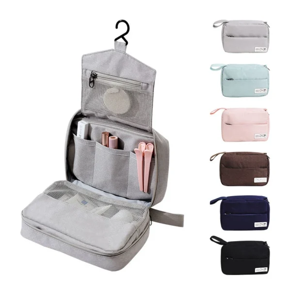Wholesale Foldable Toiletry Cosmetic Bag Custom Cosmetics Makeup Toiletry Travel Bag