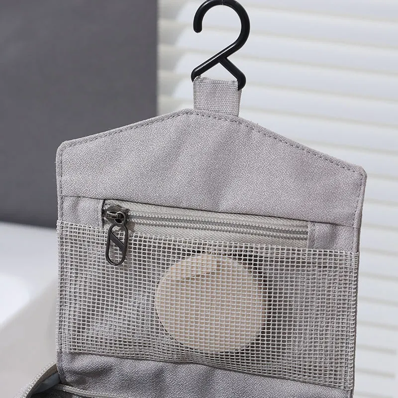 Wholesale Foldable Toiletry Cosmetic Bag Custom Cosmetics Makeup Toiletry Travel Bag