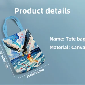 Wholesale Full Color Printing Sublimation Canvas Tote Bag with Designs Custom Shopping Bag Canvas Tote Bags - Image 4