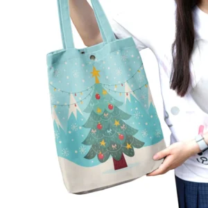 Wholesale Full Color Printing Sublimation Canvas Tote Bag with Designs Custom Shopping Bag Canvas Tote Bags - Image 5