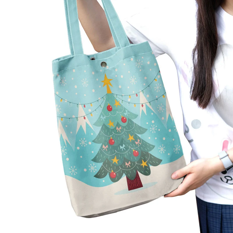 Wholesale Full Color Printing Sublimation Canvas Tote Bag with Designs Custom Shopping Bag Canvas Tote Bags - Image 5