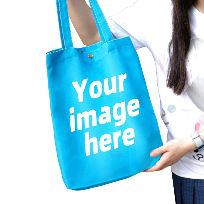 Wholesale Full Color Printing Sublimation Canvas Tote Bag with Designs Custom Shopping Bag Canvas Tote Bags - Image 6