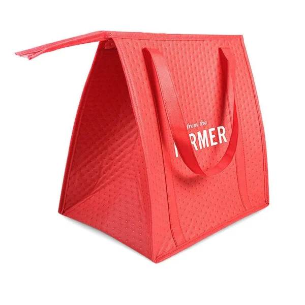 Wholesale High Quality Custom Large Insulated Non Woven Tote Grocery Shopping Bag Cooler Bag