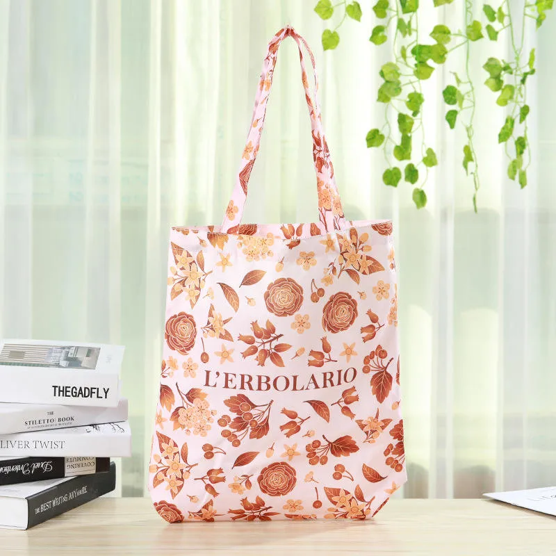 Wholesale Hot Sell Plain Canvas Tote Bags Floral Cotton Canvas Shopping Bag with Logo
