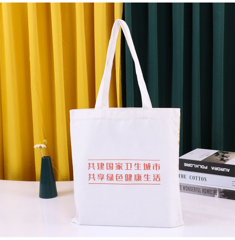 Wholesale New Canvas Bags Large Capacity Students Classes Single Shoulder Shopping Bags with Logos