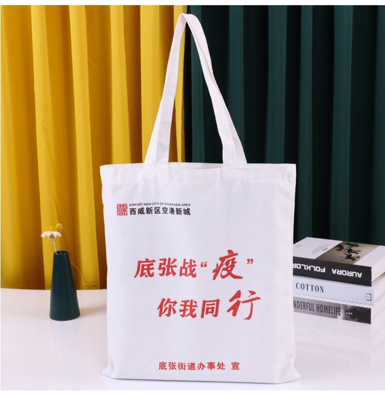 Wholesale New Canvas Bags Large Capacity Students Classes Single Shoulder Shopping Bags with Logos