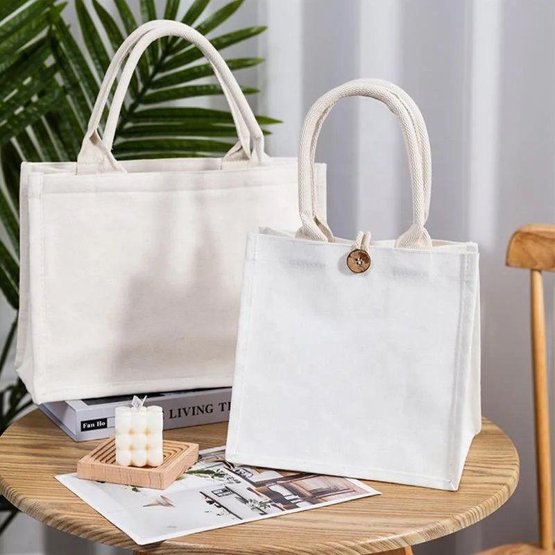 Wholesale Organic 100% Plain Cotton Shopping Bag Reusable Cotton Canvas Tote Bags with Custom Printed Logo