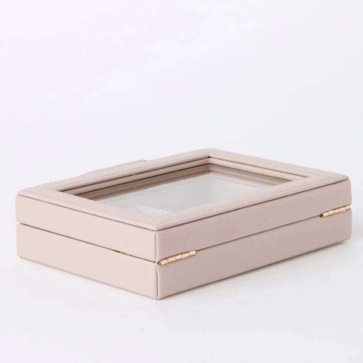 Wholesale PU Leather Jewelry Storage Box New Style Jewelry Packaging Organizer Tray Display Box